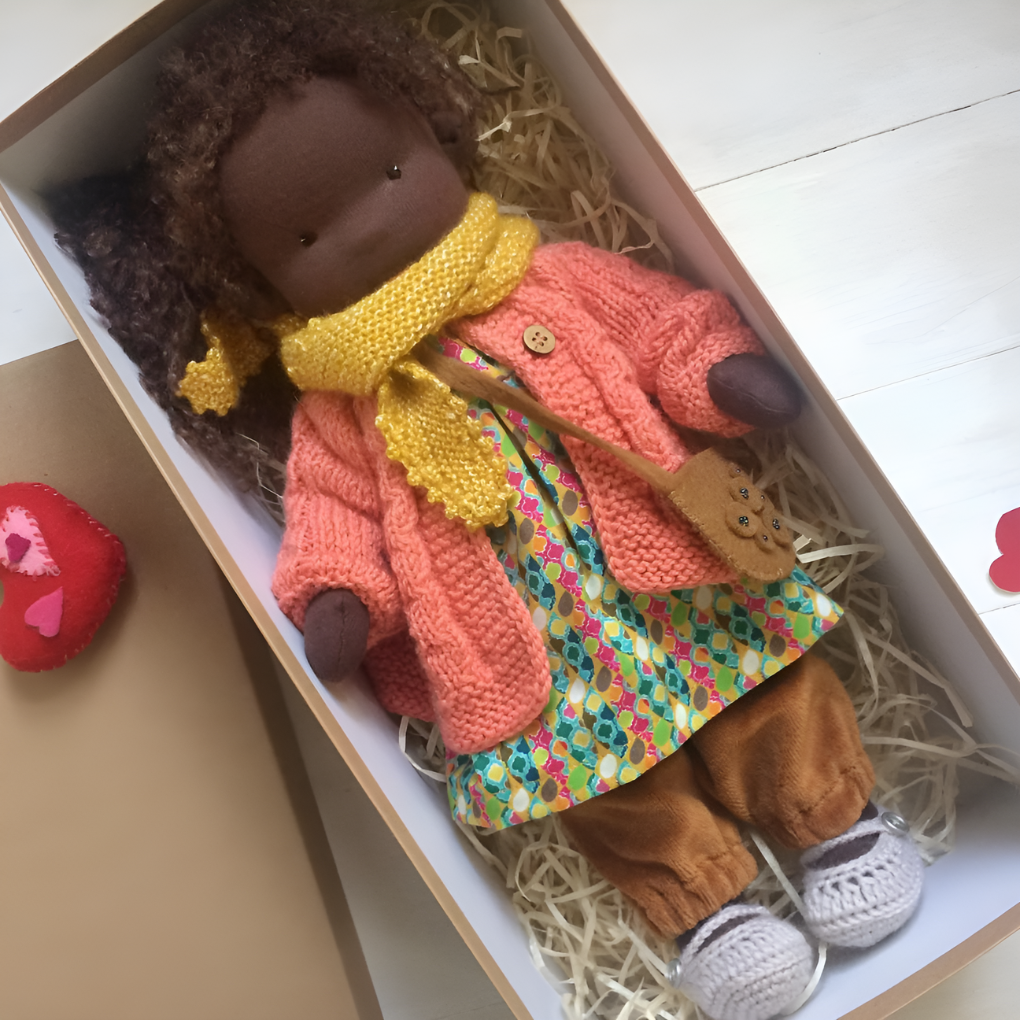 Davy | Soft Waldorf Cuddly Doll with Natural Features