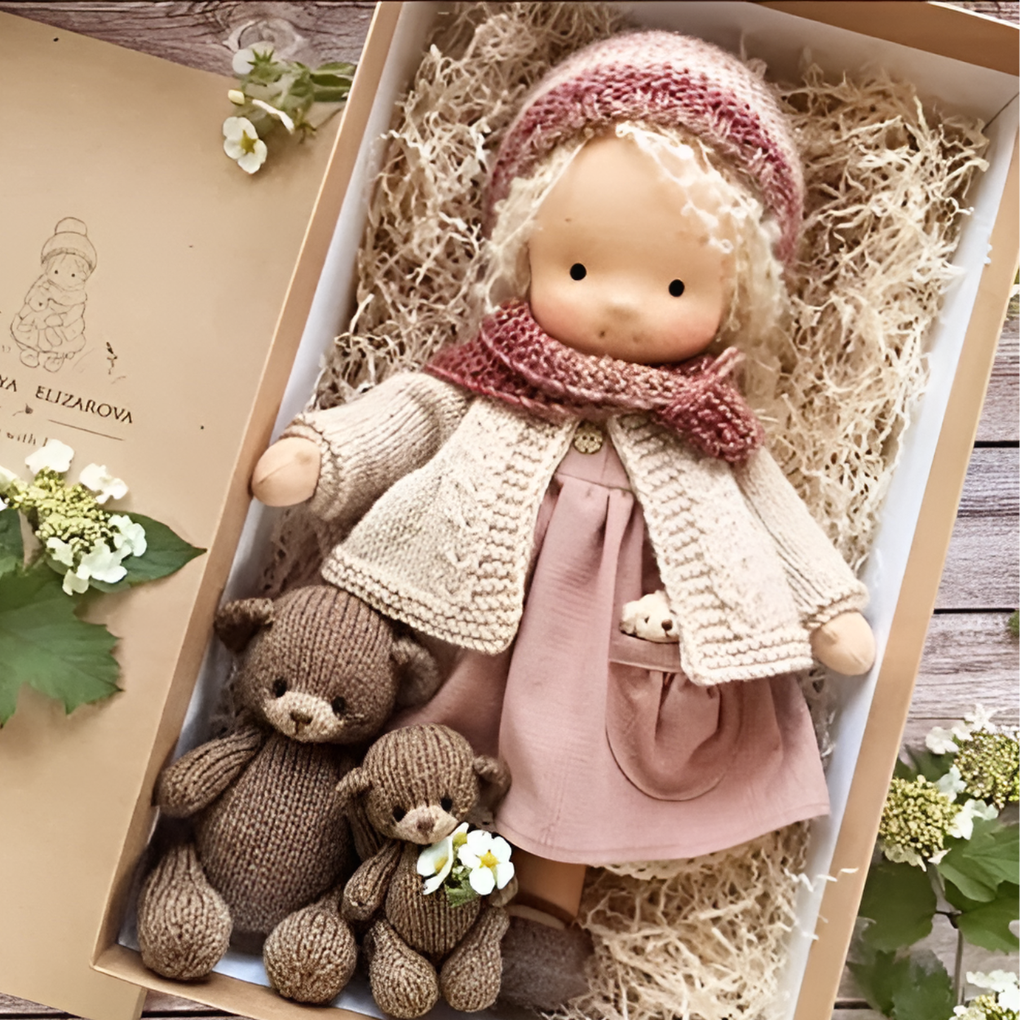 Davy | Soft Waldorf Cuddly Doll with Natural Features