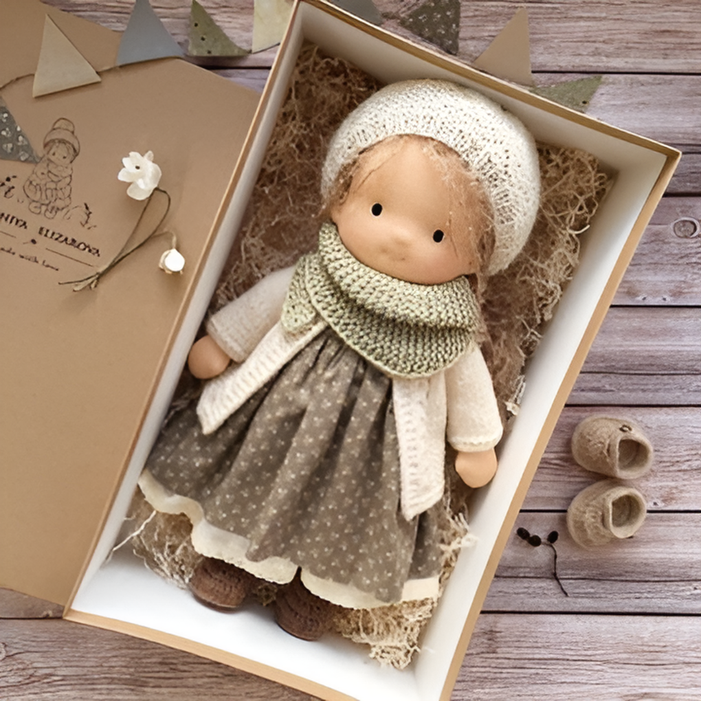 Davy | Soft Waldorf Cuddly Doll with Natural Features