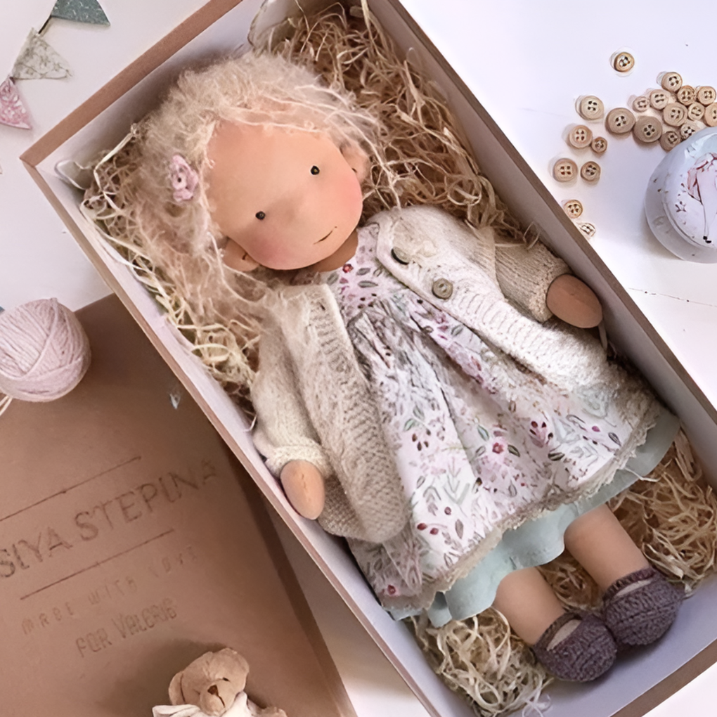 Davy | Soft Waldorf Cuddly Doll with Natural Features