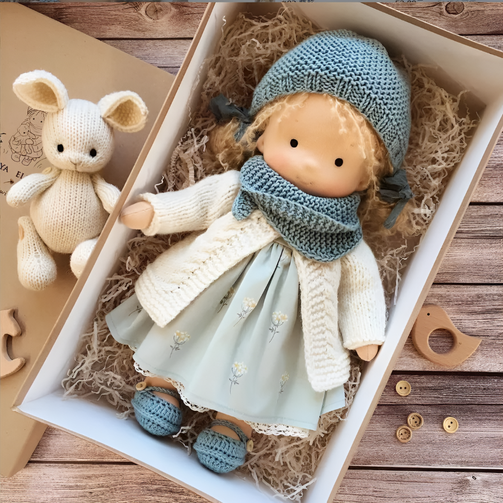 Davy | Soft Waldorf Cuddly Doll with Natural Features