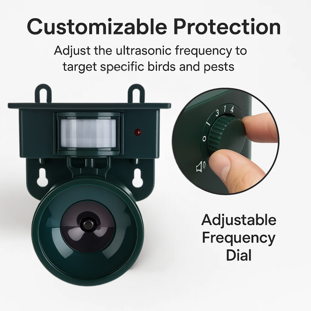 Davy | Solar Motion Sensor Bird Repeller for Gardens