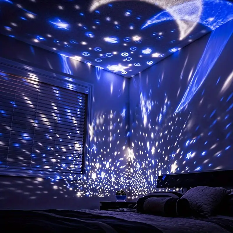 Davy | Star Projector Night Light | Soothing Sky Projection with Music