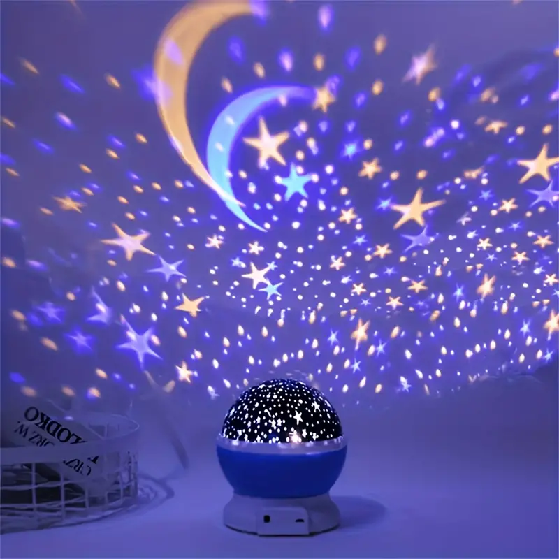 Davy | Star Projector Night Light | Soothing Sky Projection with Music