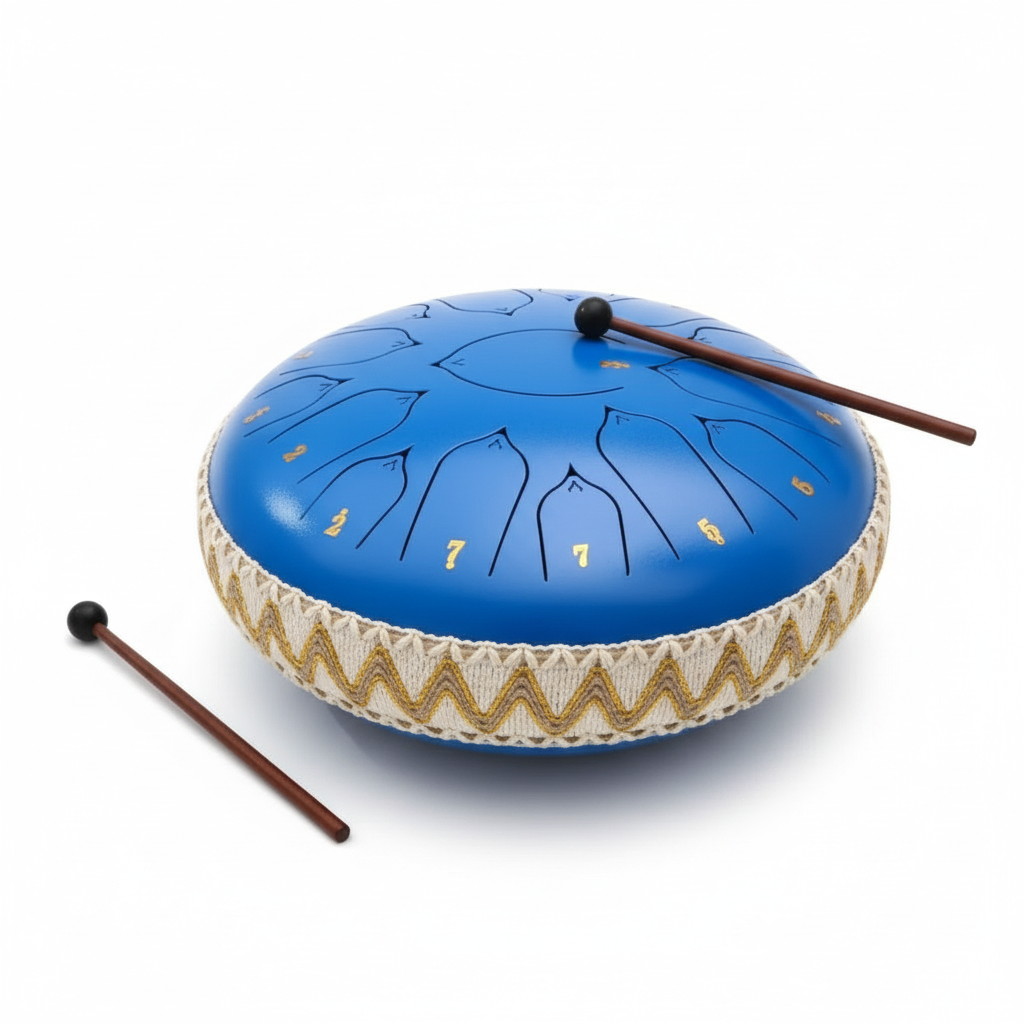 Davy | Steel Tongue Drum | Precision Tuning in C Major | Harmonic Overtone Resonance | Includes Mallets & Accessories | For Meditation & Sound Therapy