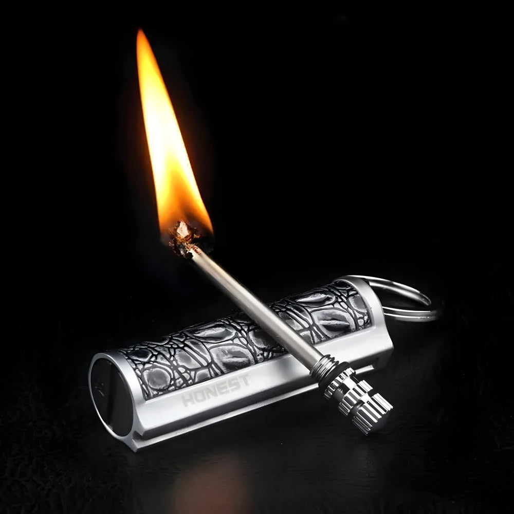 Davy | Survival Waterproof Flint Fire Starter Keychain