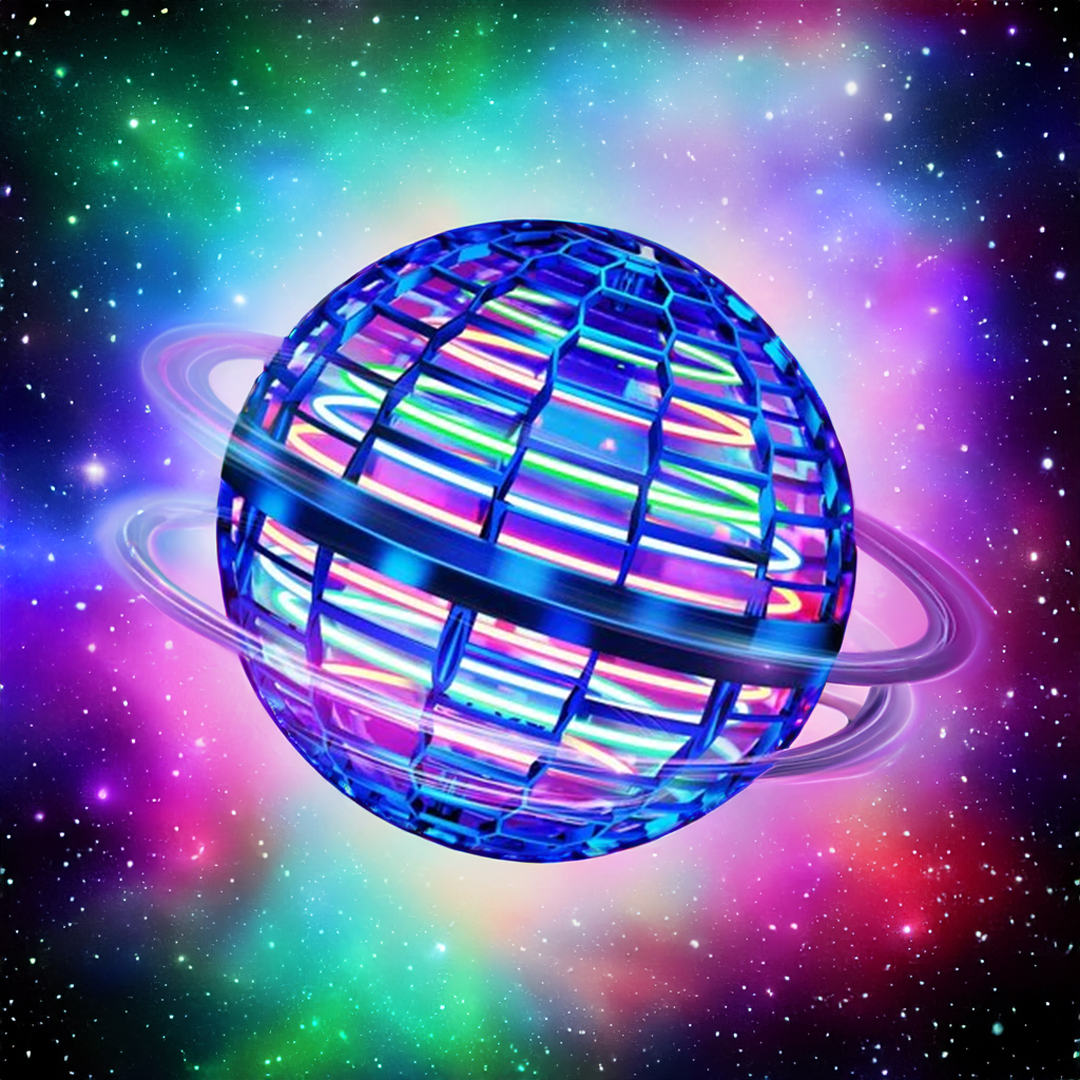 Davy | The Original Flying Orb Ball | Aerodynamic Flight Spinner with LED Effects | 360° Rotation & Boomerang Function | Shockproof Housing & USB Fast Charging