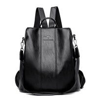 Davy | Sac à dos en cuir antivol pour femmes style vintage