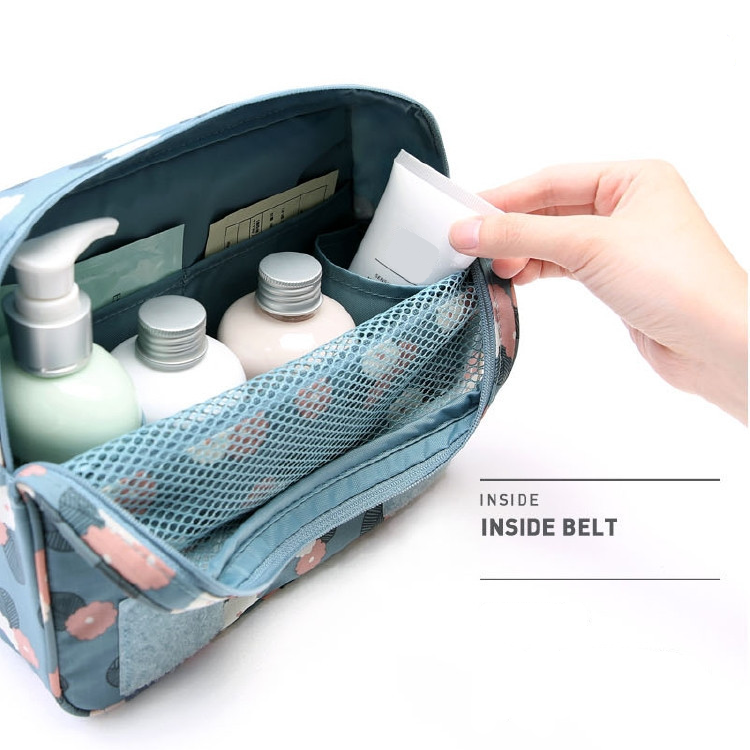 Davy Travel Cosmetic Bag | Waterproof & with Hook | Foldable & Padded | For Women & Men