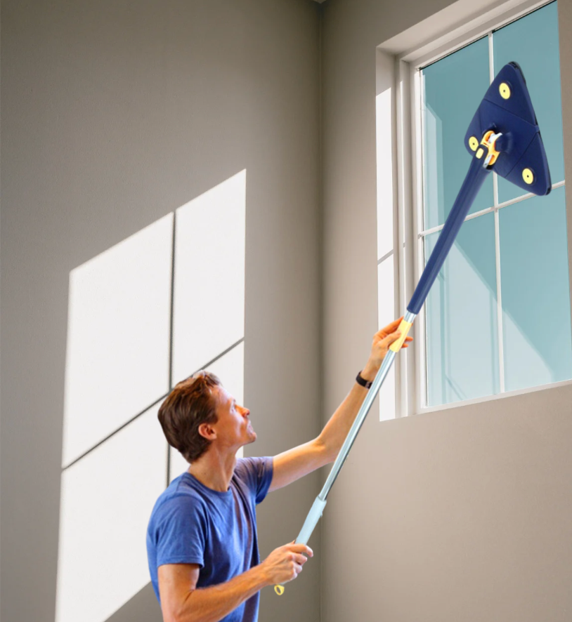 Davy | Triangular Swivel Mop with Extendable Handle