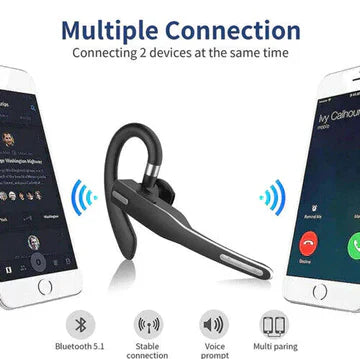 Davy | Trucker Dual Mic Wireless Bluetooth 5.1 Noise-Canceling Headset/Earpiece