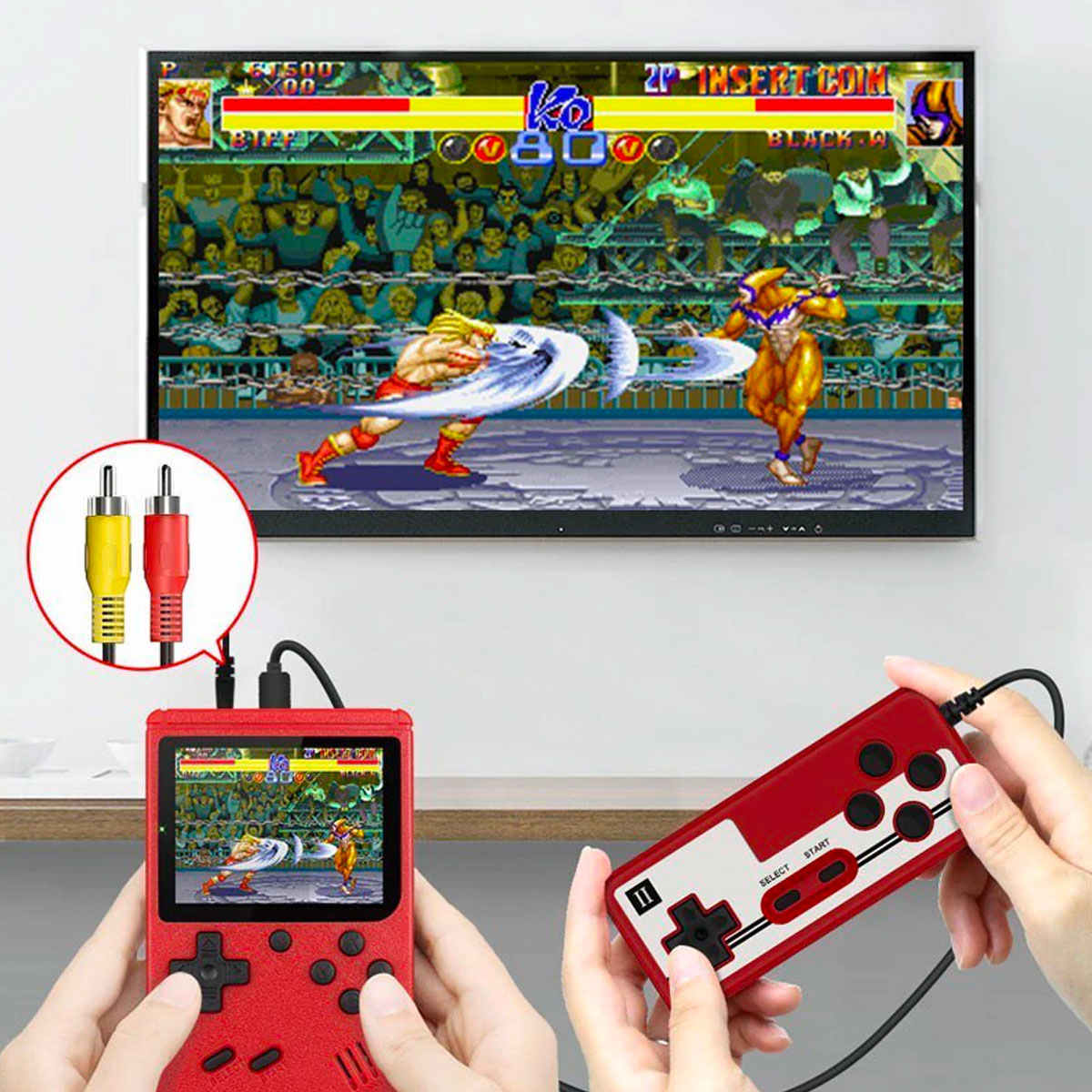 Davy | Ultimate 400-in-1 Retro Gaming Console – Classic Portable Handheld Game Player with TV Output