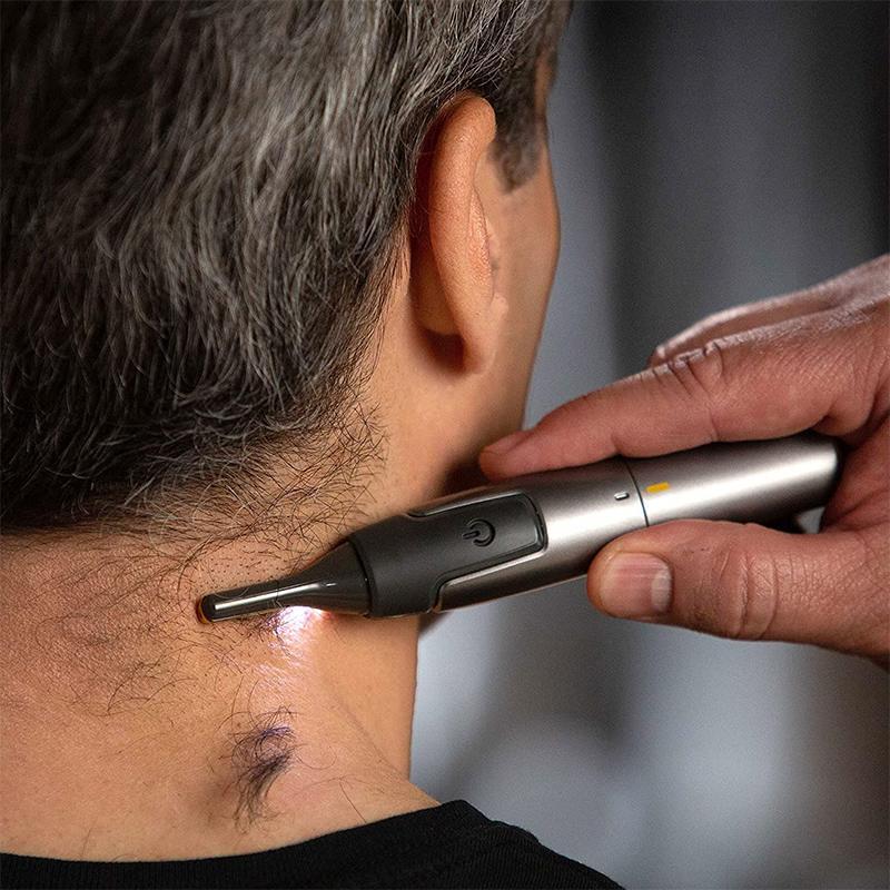 Davy | Ultra-thin Precision Trimmer | Micro-Oscillation Blades | Titanium Stainless Steel Technology | Integrated LED Lighting | Ergonomic Design