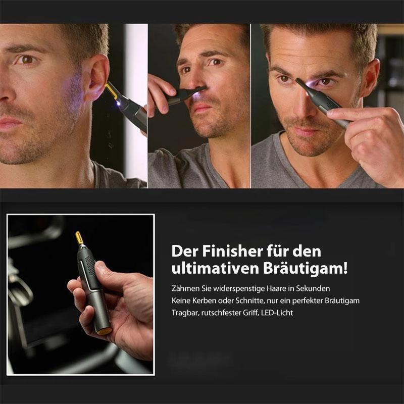 Davy | Ultra-thin Precision Trimmer | Micro-Oscillation Blades | Titanium Stainless Steel Technology | Integrated LED Lighting | Ergonomic Design
