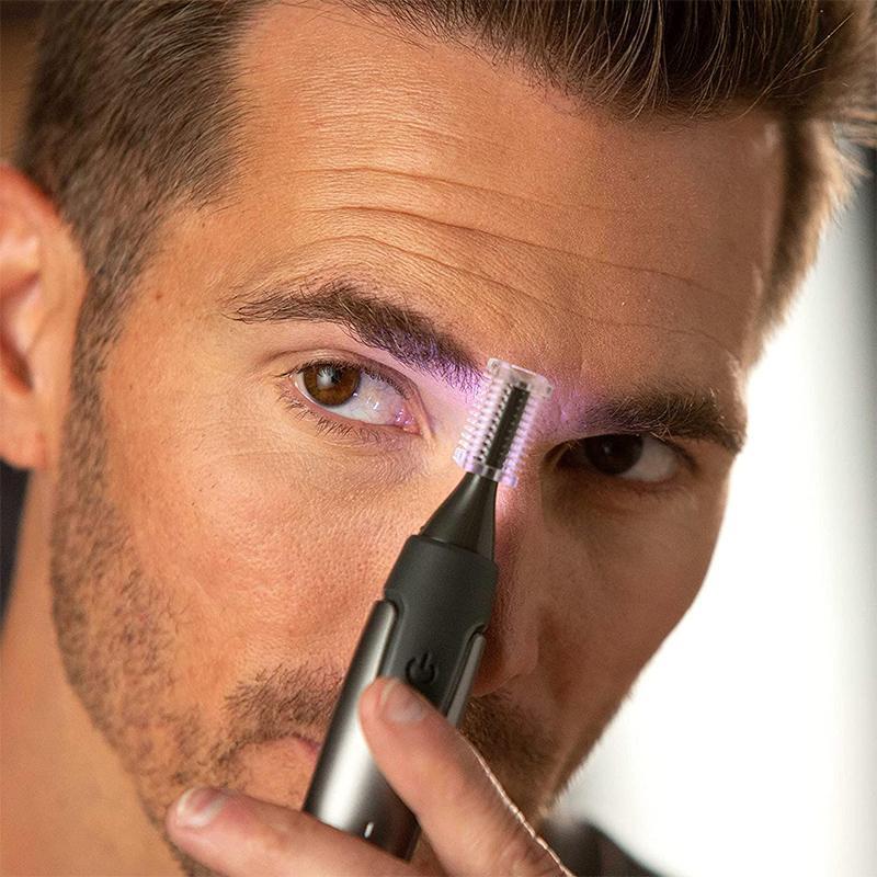 Davy | Ultra-thin Precision Trimmer | Micro-Oscillation Blades | Titanium Stainless Steel Technology | Integrated LED Lighting | Ergonomic Design