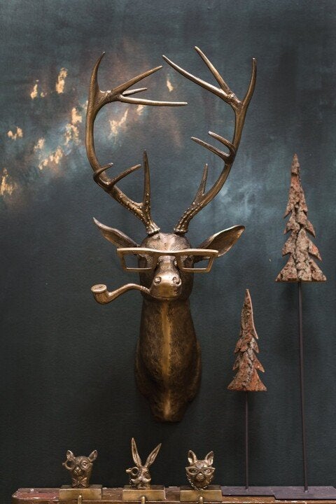 Davy | Unique Animal Head Wall Decoration for Home