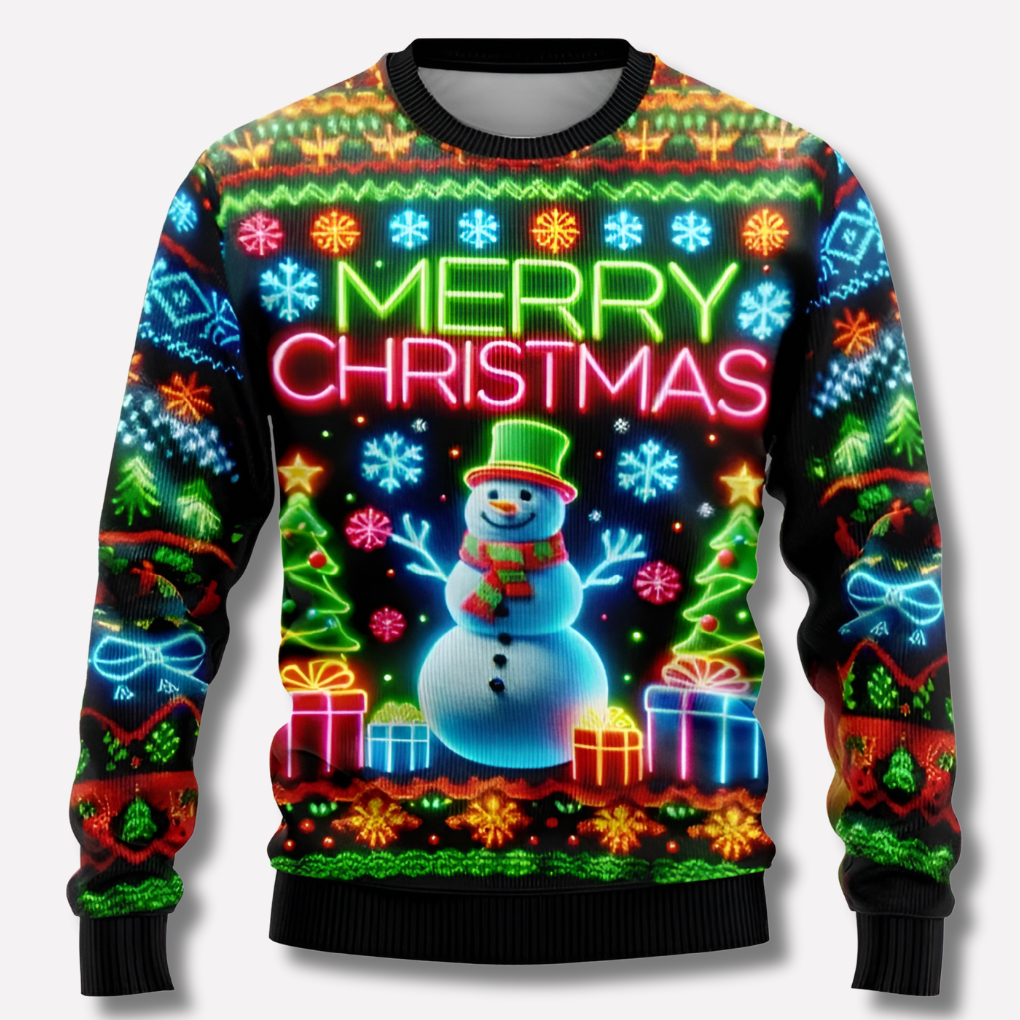 Davy | Unisex Christmas Sweater Neon Graphic