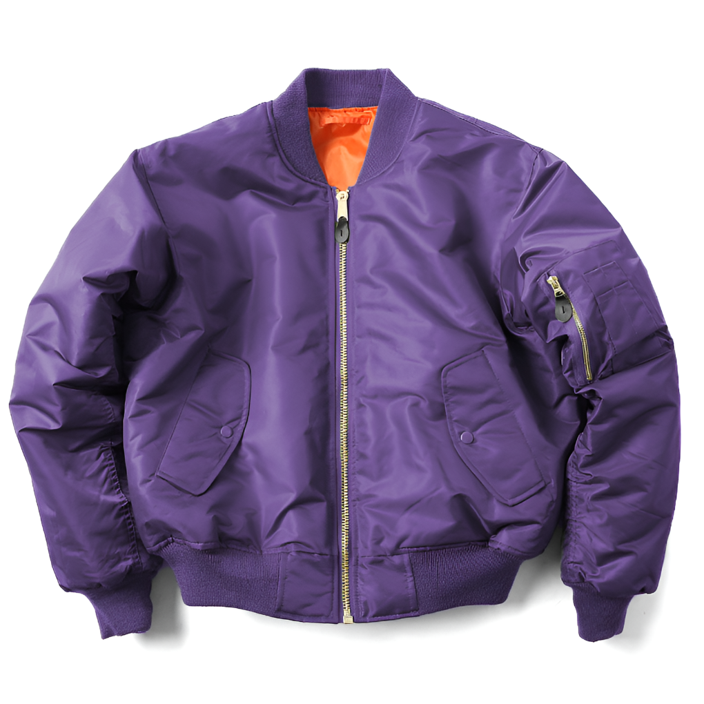 Davy | Unisex Classic Bomber Jacket with Rib-Knit Trim