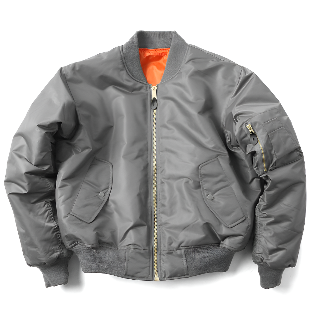Davy | Unisex Classic Bomber Jacket with Rib-Knit Trim