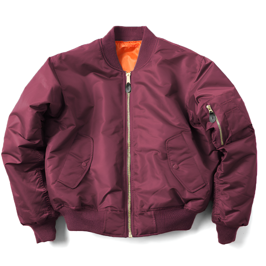 Davy | Unisex Classic Bomber Jacket with Rib-Knit Trim