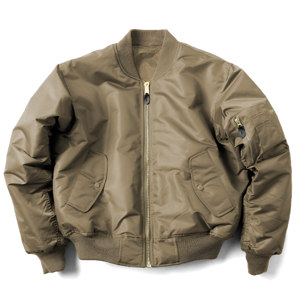 Davy | Unisex Classic Bomber Jacket with Rib-Knit Trim
