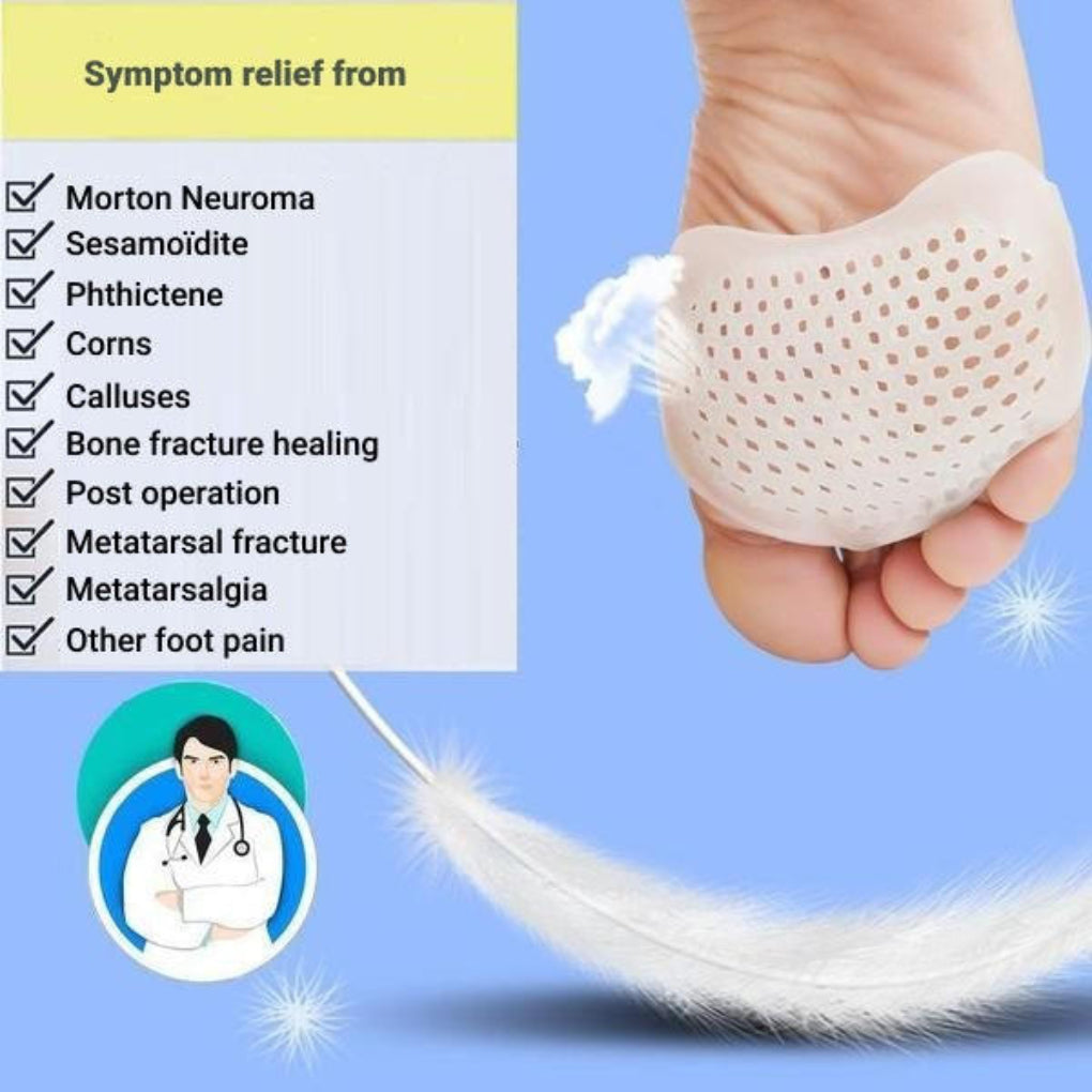 Davy | Unisex Gel Metatarsal Foot Cushions with Air Holes