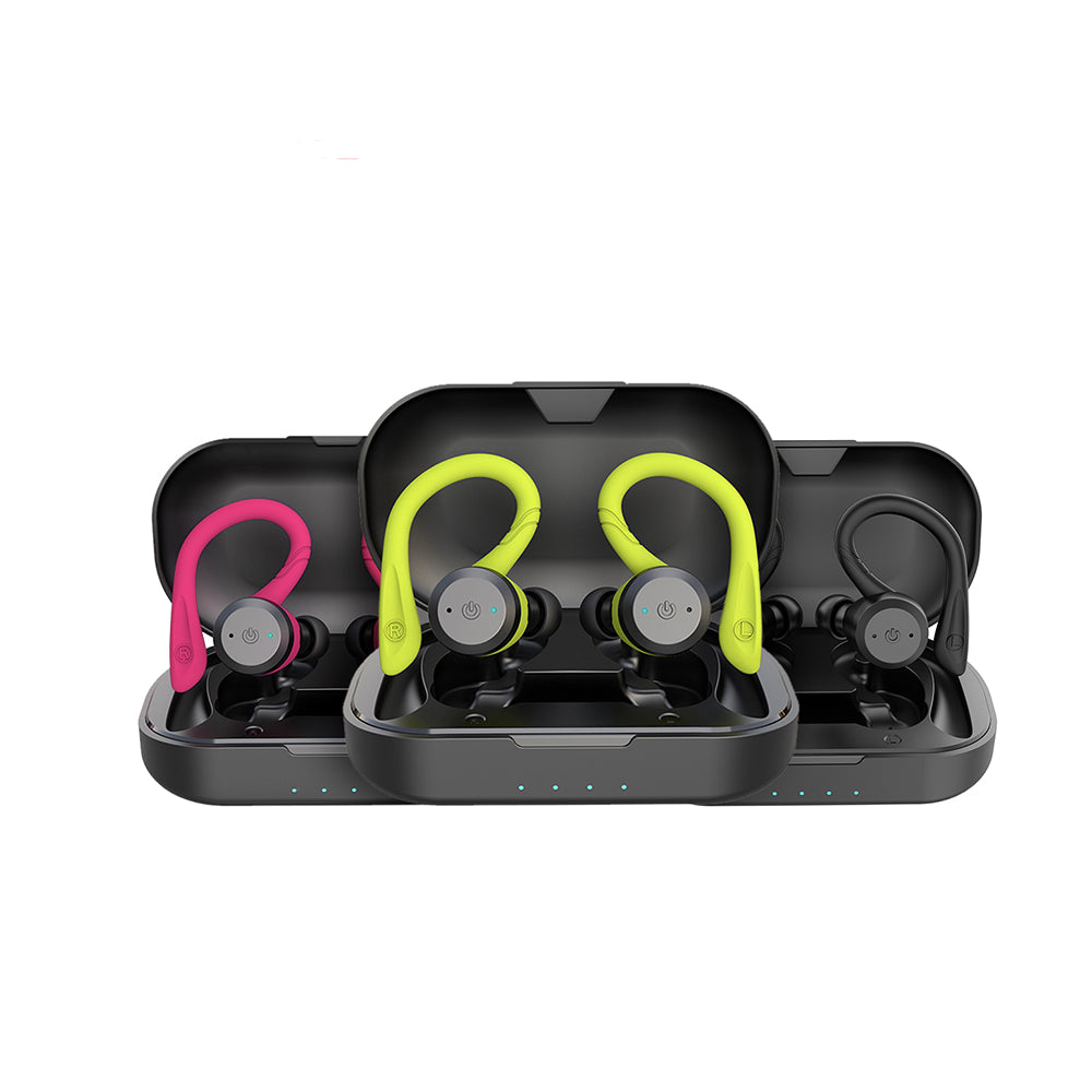 Davy | Vega Waterproof Wireless Sport Earbuds – 20 Hours Playtime | Bluetooth 5.0, IPX7 for Swimming & Fitness