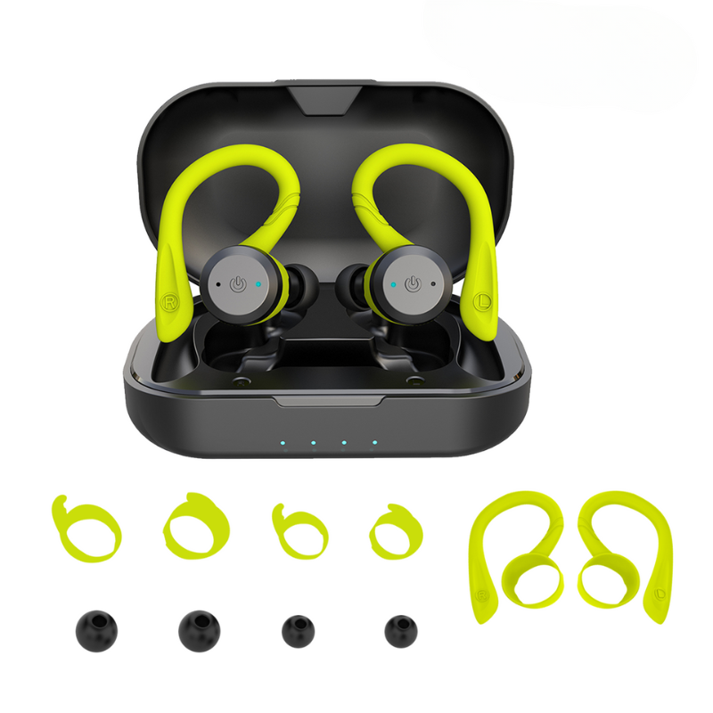 Davy | Vega Waterproof Wireless Sport Earbuds – 20 Hours Playtime | Bluetooth 5.0, IPX7 for Swimming & Fitness