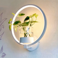 Davy | VerdantLume LED Wall Light with Plant Holder