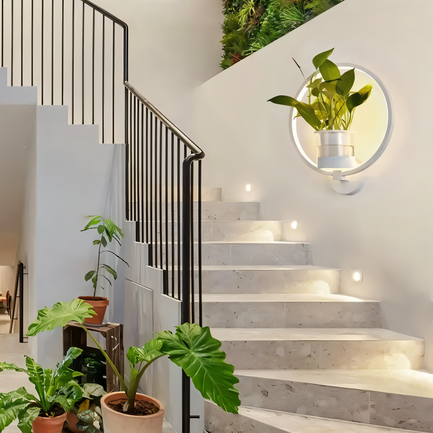 Davy | VerdantLume LED Wall Light with Plant Holder
