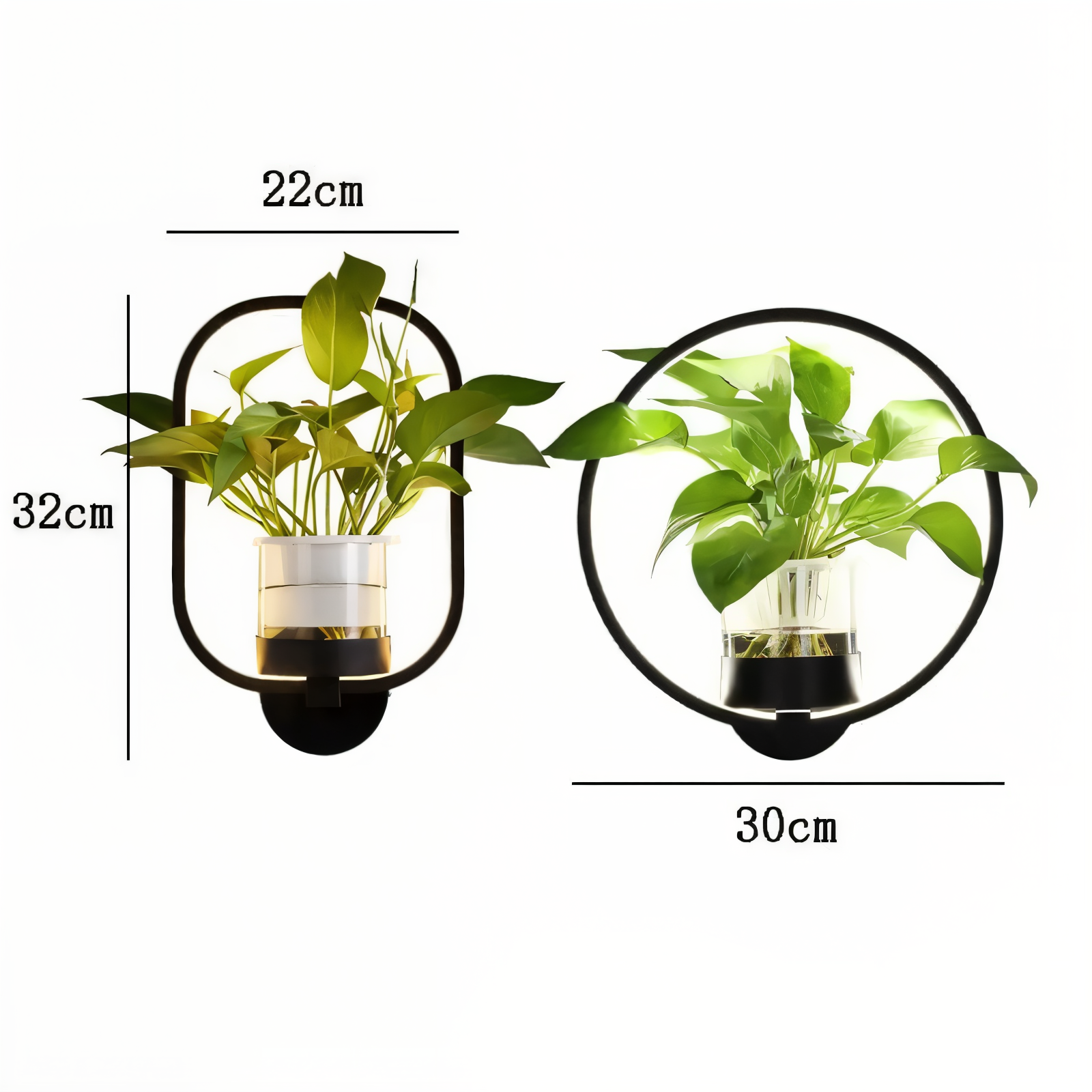 Davy | VerdantLume LED Wall Light with Plant Holder