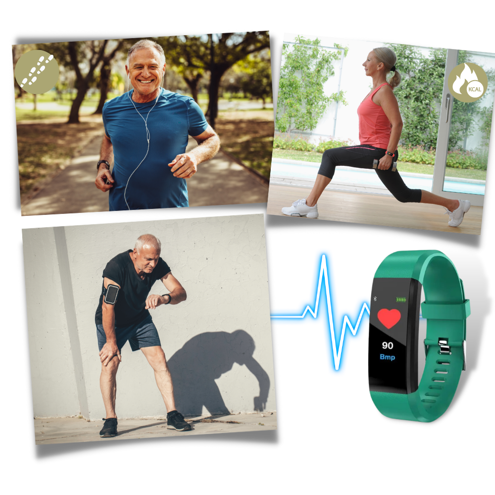 Davy | VitaWatch | Senior Smartwatch with Health Monitor and Large LED Screen