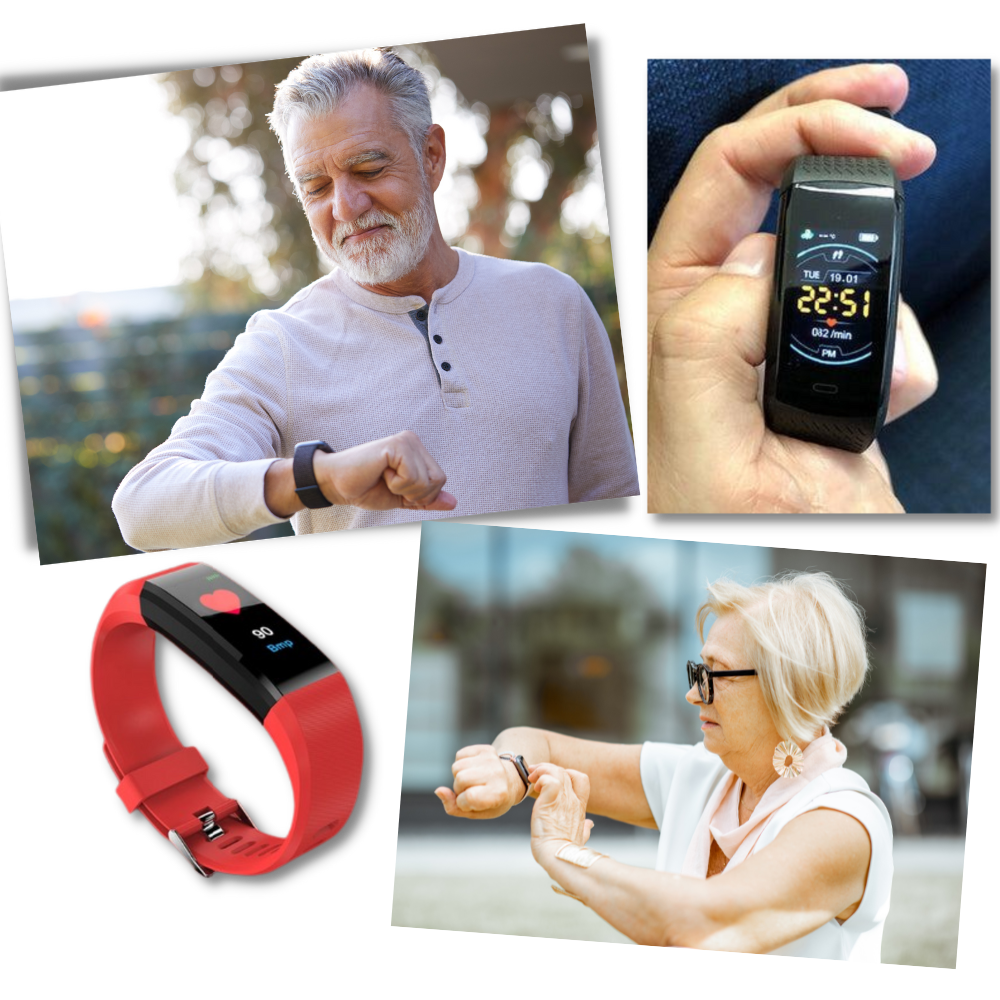 Davy | VitaWatch | Senior Smartwatch with Health Monitor and Large LED Screen