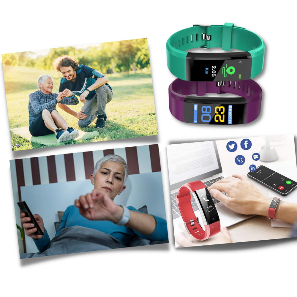 Davy | VitaWatch | Senior Smartwatch with Health Monitor and Large LED Screen
