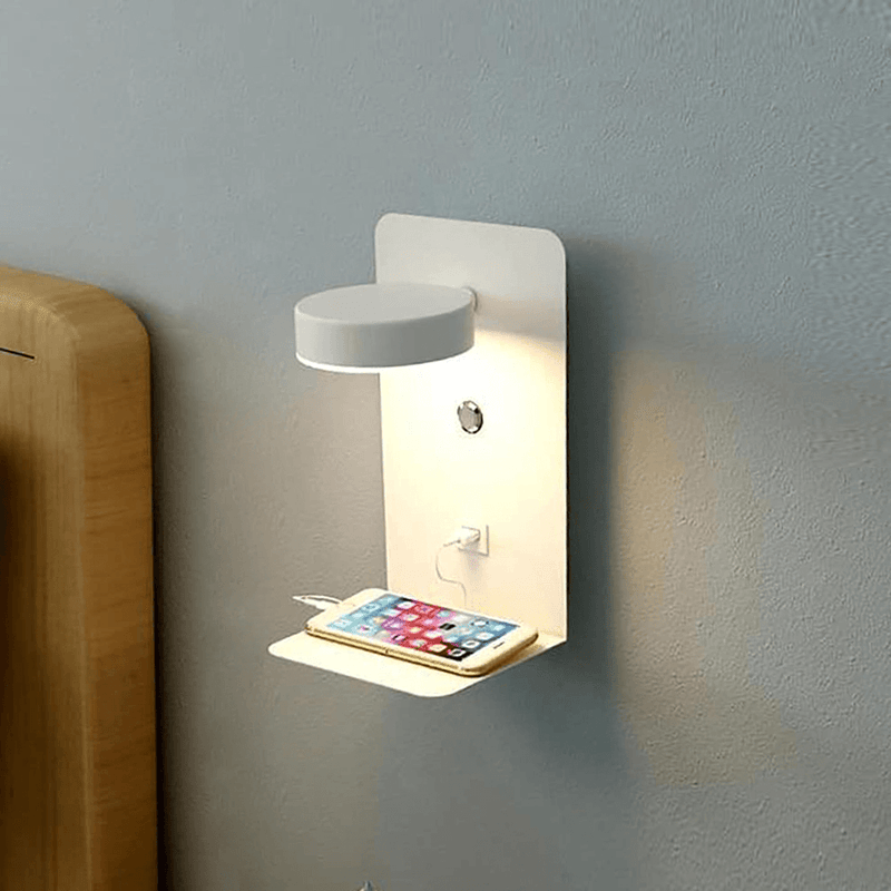 Davy | Wall Lamp with Charger - 330° Adjustable - Charging Station