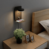 Davy | Lámpara de pared con cargador USB-C y giro de 330°