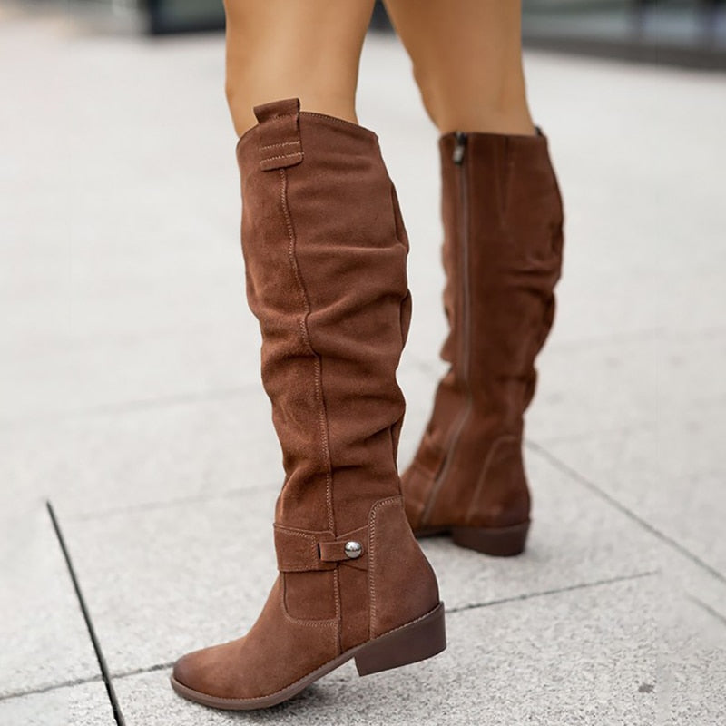 Davy | Warm Suede Boots - Cozy Winter Shoes