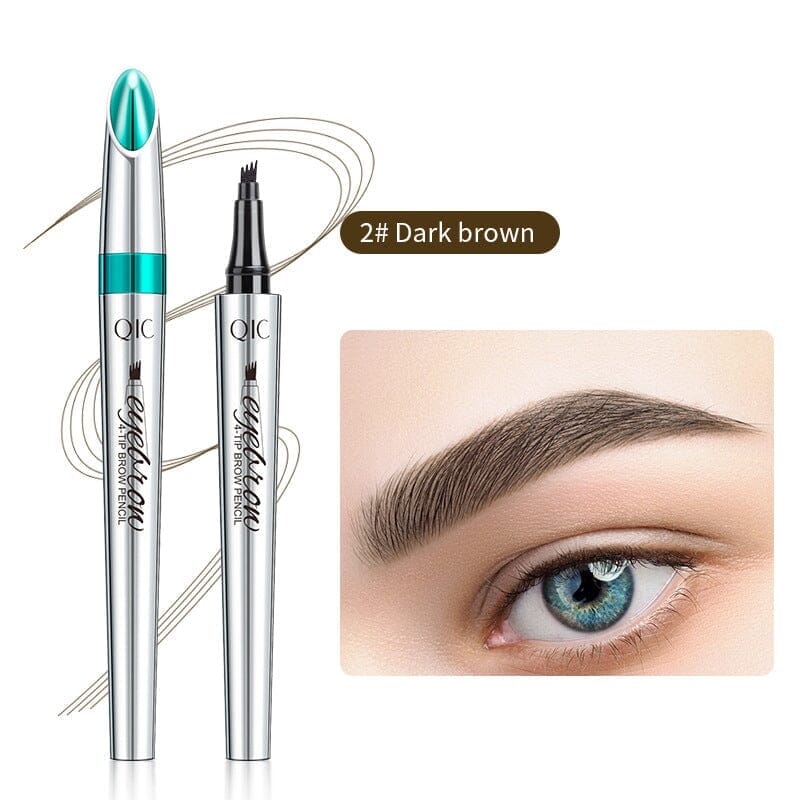 Davy | Waterproof 3D Microblading Eyebrow Pencil with 4 Fork Tips