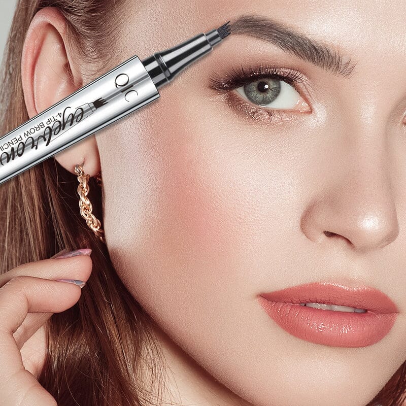 Davy | Waterproof 3D Microblading Eyebrow Pencil with 4 Fork Tips