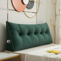 Davy | Coussin de Lecture en Coin à Plis Boutonnés