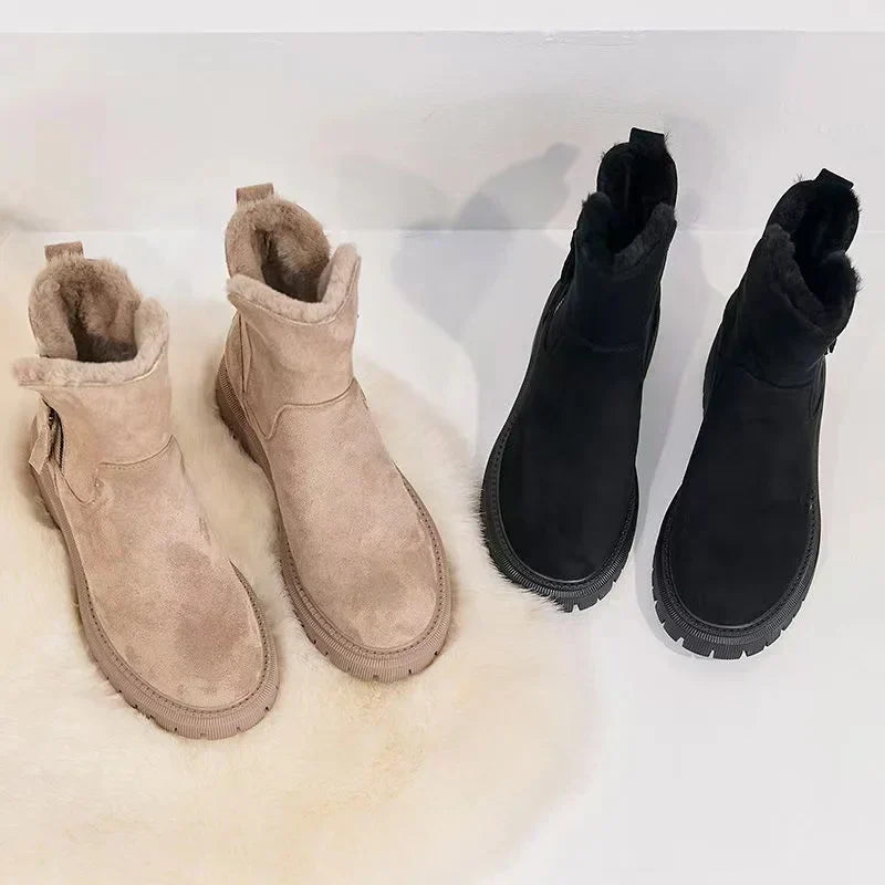 Davy | Winter Boots for Women | Warm, Mid-Height with Short Fur