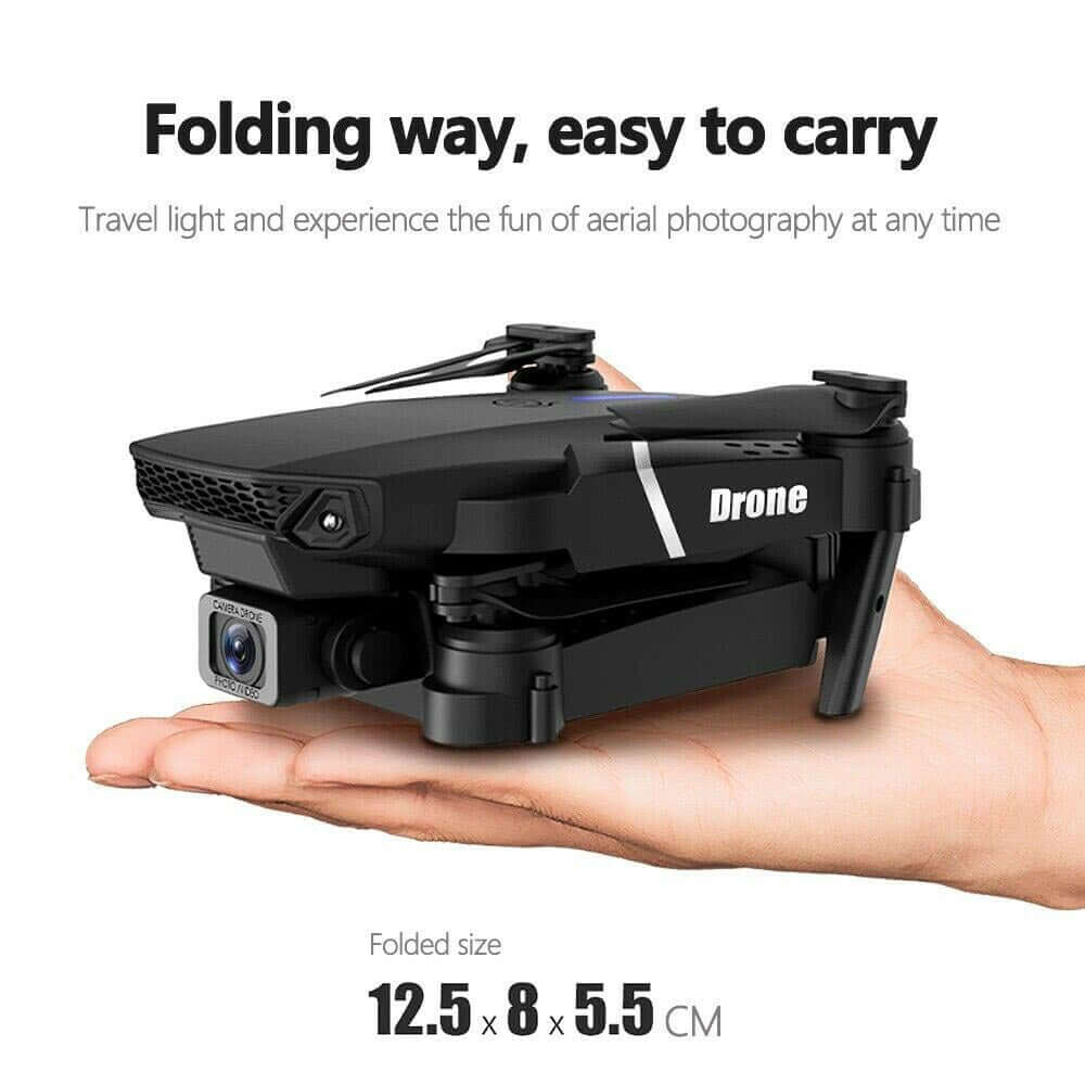 Davy | with Camera Black 4K Professional HD Camera WIFI FPV RC Quadcopter Foldable Helicopter