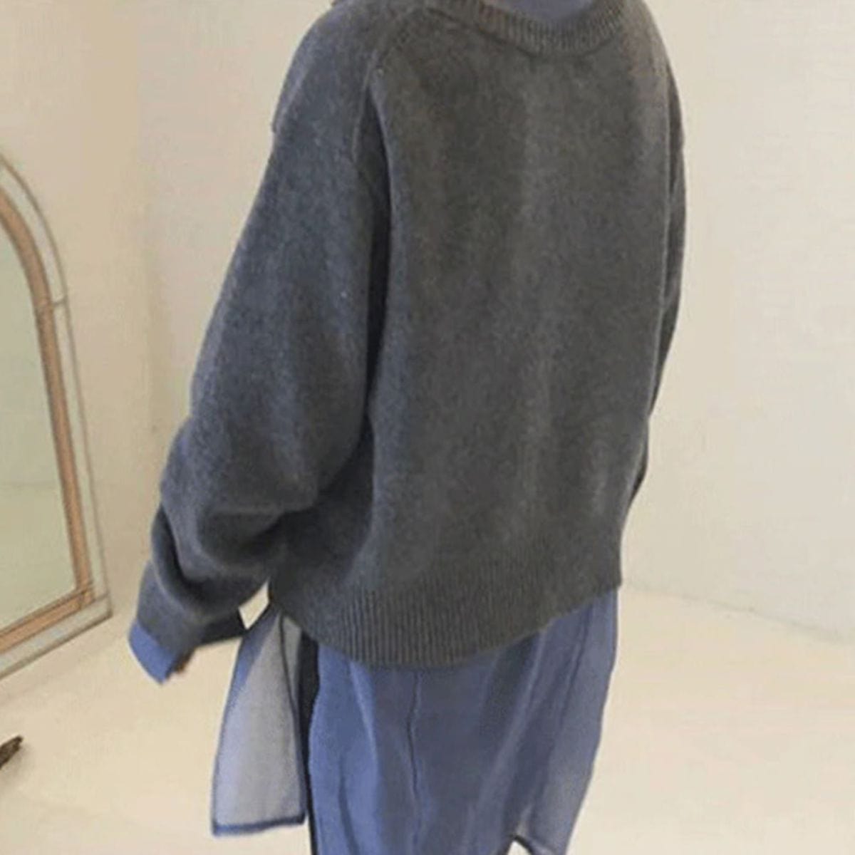 Davy | Women's Asymmetrical Button Cardigan Sweater