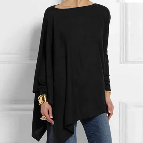 Davy | Women's Asymmetrical Long Sleeve Top
