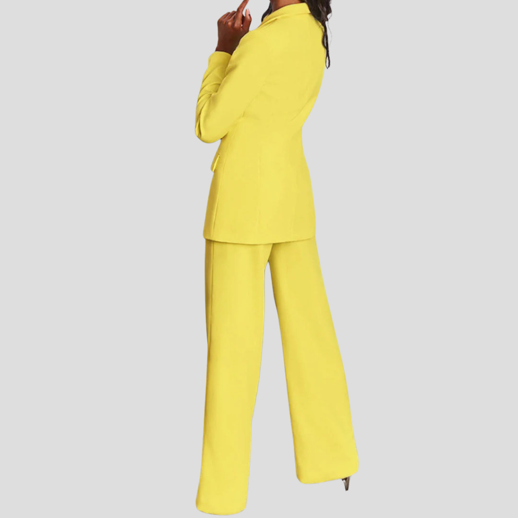 Davy | Women's Blazer and Trouser Set with Notch Lapel
