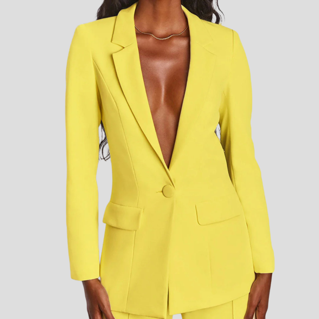 Davy | Women's Blazer and Trouser Set with Notch Lapel