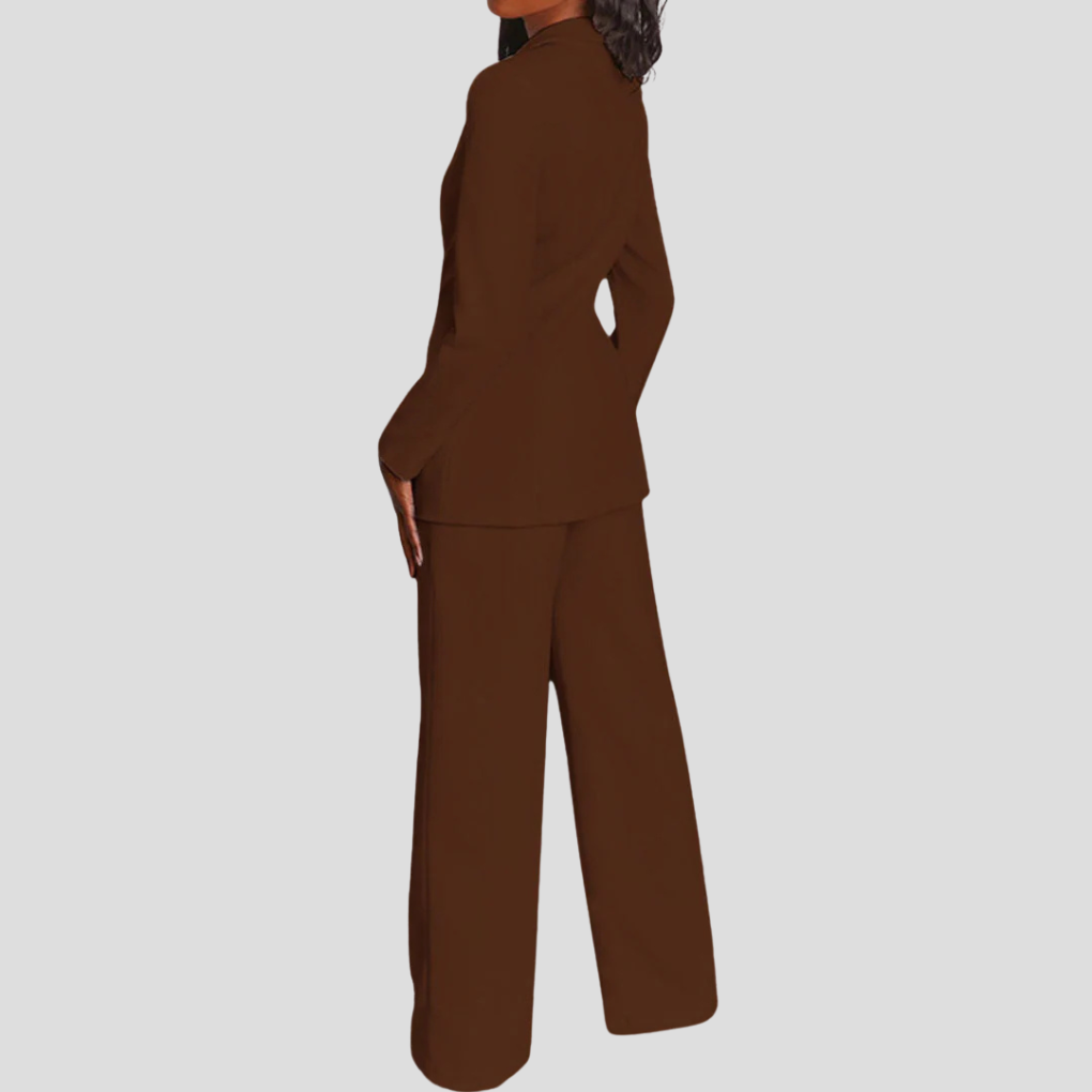 Davy | Women's Blazer and Trouser Set with Notch Lapel