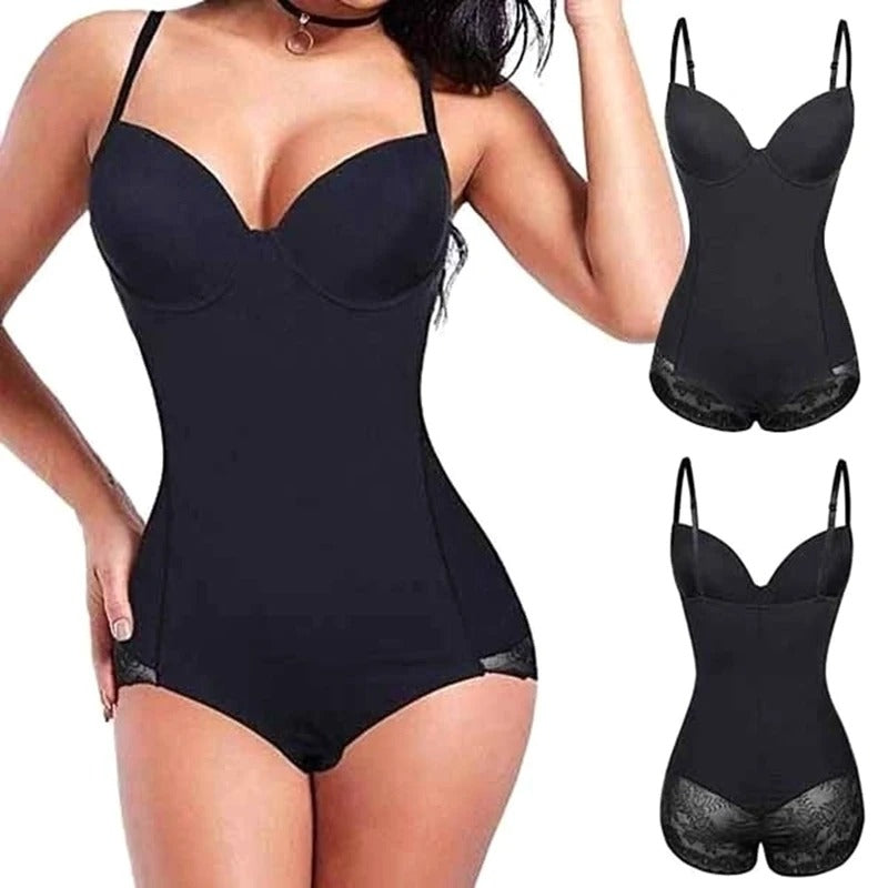 Davy | Women's Bodysuit Shapewear with Lace Trim