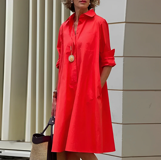 Davy | Women's Button-Down Midi Shirt Dress