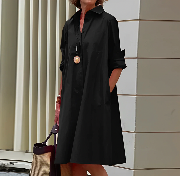 Davy | Women's Button-Down Midi Shirt Dress